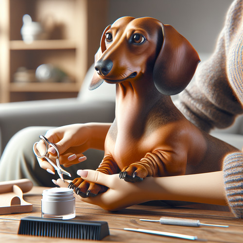 An image illustrating Cómo cortar las uñas de tu Dachshund sin estrés