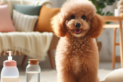 An image illustrating Poodle adulto cuidados y alimentación según su edad