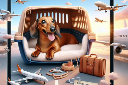 An image illustrating Cómo viajar con tu Dachshund en avión dentro de Chile