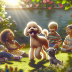 An image illustrating Poodle y niños - cómo lograr una buena convivencia