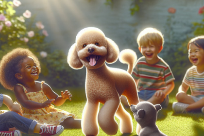 An image illustrating Poodle y niños - cómo lograr una buena convivencia