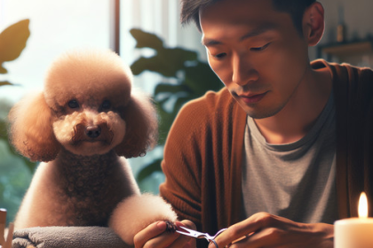 An image illustrating Cómo cortar las uñas a un Poodle sin estresarlo