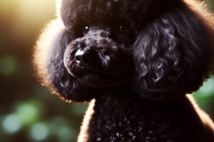 An image illustrating Poodle negro - consejos para cuidar su pelaje