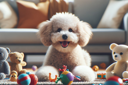 An image illustrating Cómo evitar que tu Poodle se aburra estando solo