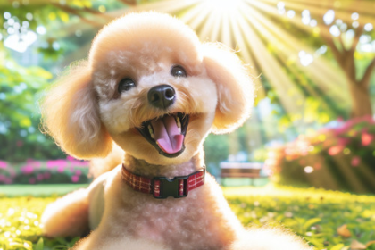 An image illustrating Cómo reconocer si un Poodle está feliz