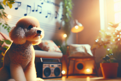 An image illustrating Qué música calma a un Poodle nervioso