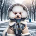 An image illustrating Qué tipo de ropa es ideal para Poodles en invierno