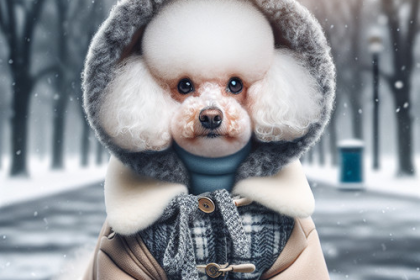 An image illustrating Qué tipo de ropa es ideal para Poodles en invierno