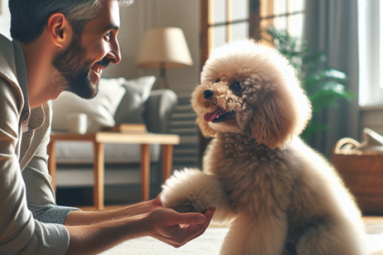 An image illustrating Cómo adaptar un Poodle rescatado a un nuevo hogar