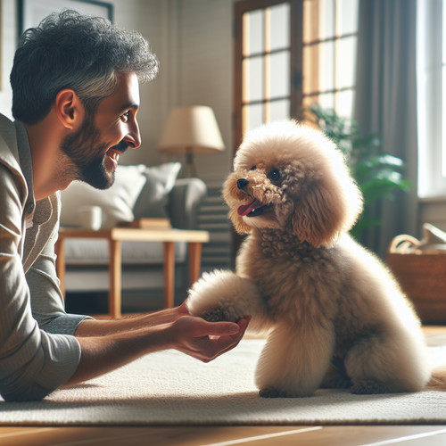 An image illustrating Cómo adaptar un Poodle rescatado a un nuevo hogar