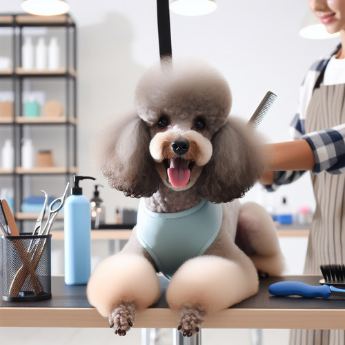 An image illustrating Cómo preparar a tu Poodle para su primera peluquería