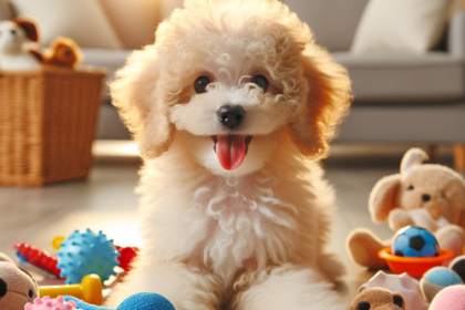 An image illustrating Qué juguetes son seguros para un Poodle cachorro