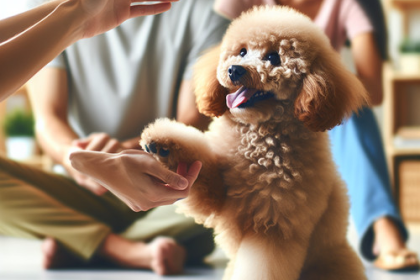 An image illustrating Cómo enseñar trucos fáciles a un Poodle