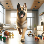 An image illustrating Cómo mantener en forma a tu Pastor Alemán en departamentos