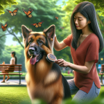 An image illustrating Qué hacer si tu Pastor Alemán pierde mucho pelo