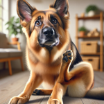 An image illustrating Qué hacer si tu Pastor Alemán se rasca mucho