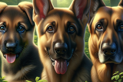 An image illustrating Cuáles son las etapas de crecimiento del Pastor Alemán