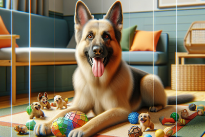 An image illustrating Qué juguetes ayudan a reducir la ansiedad en Pastor Alemán