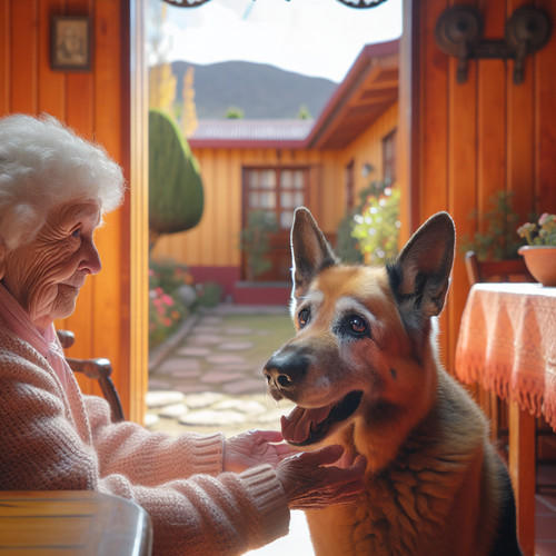 An image illustrating Cómo cuidar a un Pastor Alemán anciano en Chile
