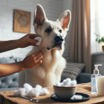 An image illustrating Cómo limpiar los oídos de tu Pastor Alemán correctamente