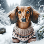 An image illustrating Cómo proteger a tu Dachshund del frío en invierno
