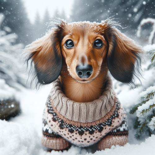 An image illustrating Cómo proteger a tu Dachshund del frío en invierno