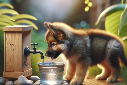 An image illustrating Cómo hidratar correctamente a tu Pastor Alemán