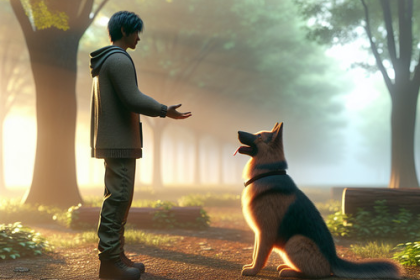 An image illustrating Qué hacer si tu Pastor Alemán no obedece órdenes