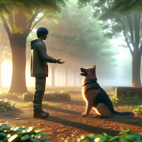 An image illustrating Qué hacer si tu Pastor Alemán no obedece órdenes