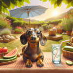 An image illustrating Dachshund y calor cuidados para el verano chileno