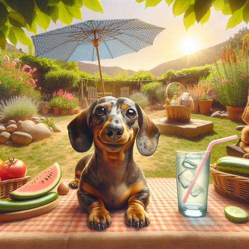 An image illustrating Dachshund y calor cuidados para el verano chileno