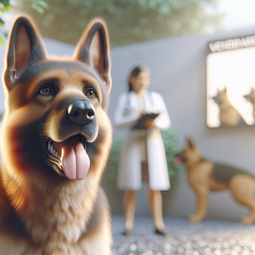 An image illustrating Qué hacer si tu Pastor Alemán tiene tos persistente