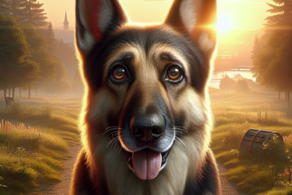 An image illustrating Qué hacer si tu Pastor Alemán se escapa de casa