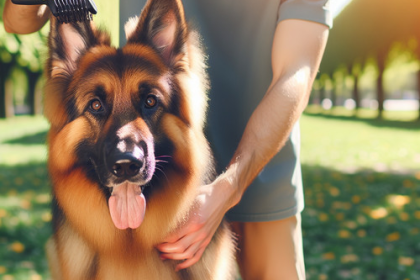 An image illustrating Cómo cepillar correctamente el pelo del Pastor Alemán