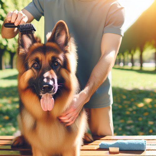 An image illustrating Cómo cepillar correctamente el pelo del Pastor Alemán