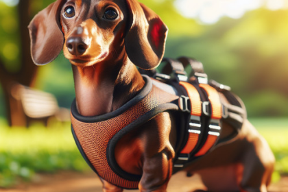 An image illustrating Qué arnés es mejor para un Dachshund con problemas de espalda