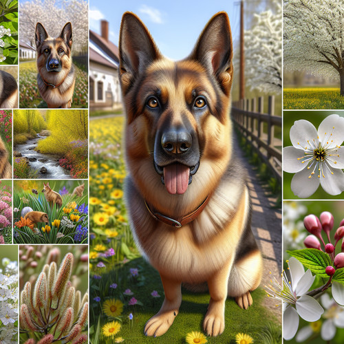 An image illustrating Cómo detectar si tu Pastor Alemán tiene alergias estacionales