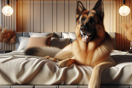An image illustrating Cómo elegir la mejor cama para Pastor Alemán grande