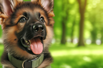 An image illustrating Qué tipo de collar es mejor para un Pastor Alemán joven