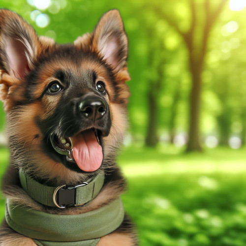 An image illustrating Qué tipo de collar es mejor para un Pastor Alemán joven