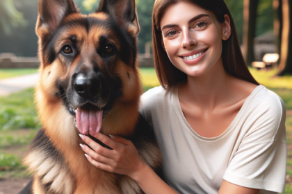 An image illustrating Cómo enseñar a tu Pastor Alemán a no saltar sobre las personas