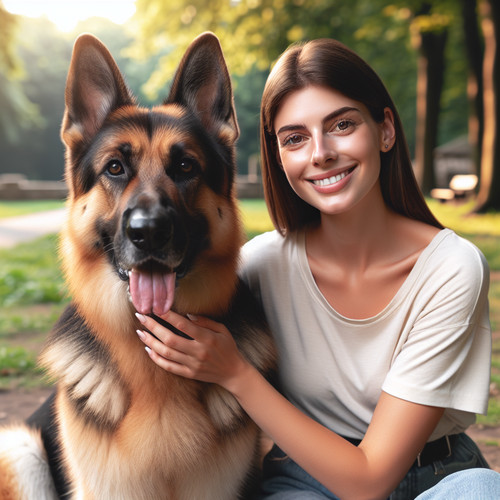 An image illustrating Cómo enseñar a tu Pastor Alemán a no saltar sobre las personas
