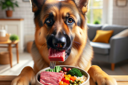 An image illustrating Qué comidas caseras son seguras para un Pastor Alemán