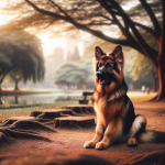 An image illustrating Cómo calmar a un Pastor Alemán nervioso o agresivo