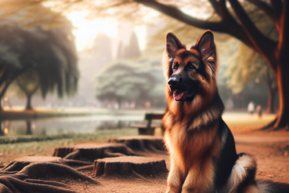 An image illustrating Cómo calmar a un Pastor Alemán nervioso o agresivo