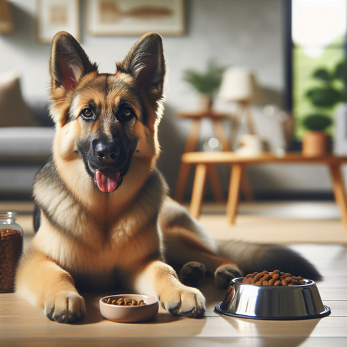 An image illustrating Qué hacer si tu Pastor Alemán vomita después de comer