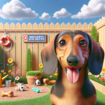 An image illustrating Cómo evitar que tu Dachshund se escape del patio