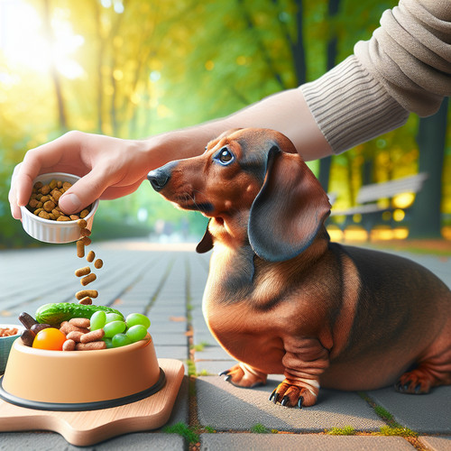 An image illustrating Consejos para alimentar a un Dachshund con sobrepeso