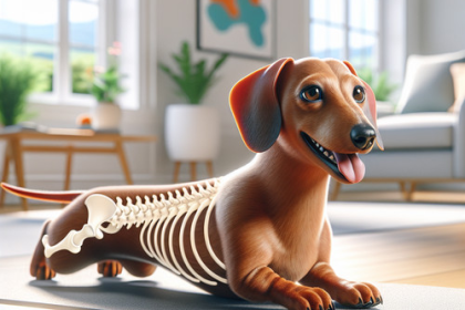 An image illustrating Cómo prevenir hernias discales en Dachshunds