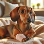 An image illustrating Cómo cuidar a un Dachshund después de una cirugía